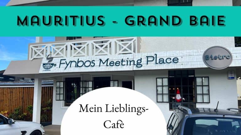 Carolin Döring auf Mauritius im Cafe Fynbos Meeting Place