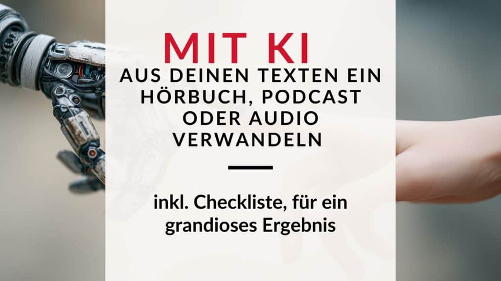 Elevenlabs Audio erstellen: KI verwandelt geschriebene Texte in Hörbuch, Podcast oder Audioformat – Symbolbild für Text-zu-Sprache mit künstlicher Intelligenz.