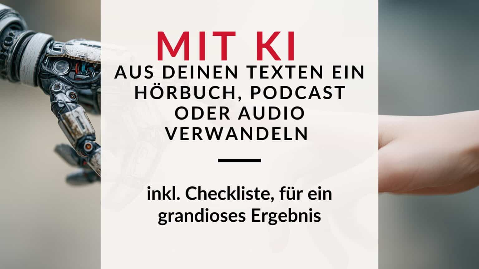 Elevenlabs Audio erstellen: KI verwandelt geschriebene Texte in Hörbuch, Podcast oder Audioformat – Symbolbild für Text-zu-Sprache mit künstlicher Intelligenz.